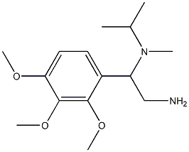 N-[2-amino-1-(2,3,4-trimethoxyphenyl)ethyl]-N-isopropyl-N-methylamine Struktur