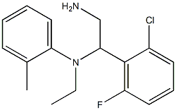 N-[2-amino-1-(2-chloro-6-fluorophenyl)ethyl]-N-ethyl-2-methylaniline Struktur