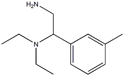 N-[2-amino-1-(3-methylphenyl)ethyl]-N,N-diethylamine Struktur