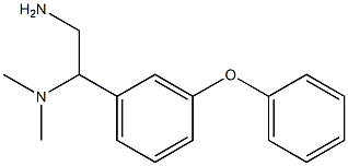 N-[2-amino-1-(3-phenoxyphenyl)ethyl]-N,N-dimethylamine Struktur