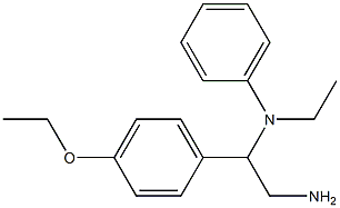 N-[2-amino-1-(4-ethoxyphenyl)ethyl]-N-ethylaniline Struktur