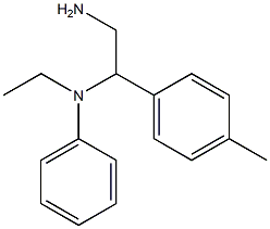 N-[2-amino-1-(4-methylphenyl)ethyl]-N-ethylaniline Struktur