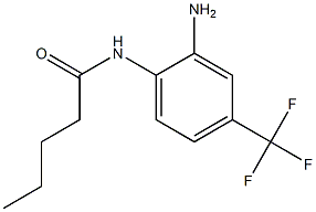 N-[2-amino-4-(trifluoromethyl)phenyl]pentanamide Struktur