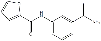 N-[3-(1-aminoethyl)phenyl]-2-furamide Struktur