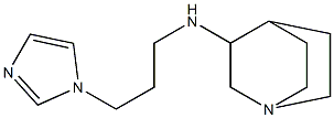 N-[3-(1H-imidazol-1-yl)propyl]-1-azabicyclo[2.2.2]octan-3-amine Struktur