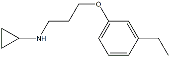 N-[3-(3-ethylphenoxy)propyl]cyclopropanamine Struktur