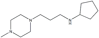 N-[3-(4-methylpiperazin-1-yl)propyl]cyclopentanamine Struktur