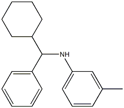 N-[cyclohexyl(phenyl)methyl]-3-methylaniline Struktur