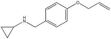 N-{[4-(prop-2-en-1-yloxy)phenyl]methyl}cyclopropanamine Struktur