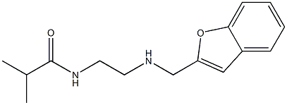 N-{2-[(1-benzofuran-2-ylmethyl)amino]ethyl}-2-methylpropanamide Struktur