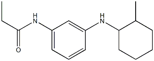 N-{3-[(2-methylcyclohexyl)amino]phenyl}propanamide Struktur