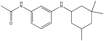 N-{3-[(3,3,5-trimethylcyclohexyl)amino]phenyl}acetamide Struktur