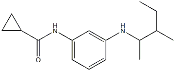 N-{3-[(3-methylpentan-2-yl)amino]phenyl}cyclopropanecarboxamide Struktur