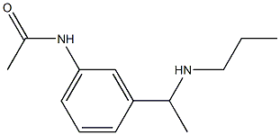 N-{3-[1-(propylamino)ethyl]phenyl}acetamide Struktur