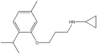 N-{3-[5-methyl-2-(propan-2-yl)phenoxy]propyl}cyclopropanamine Struktur