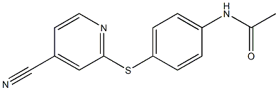 N-{4-[(4-cyanopyridin-2-yl)sulfanyl]phenyl}acetamide Struktur