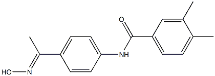 N-{4-[1-(hydroxyimino)ethyl]phenyl}-3,4-dimethylbenzamide Struktur