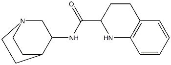 N-1-azabicyclo[2.2.2]oct-3-yl-1,2,3,4-tetrahydroquinoline-2-carboxamide Struktur