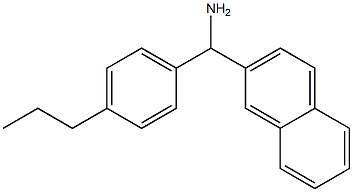 naphthalen-2-yl(4-propylphenyl)methanamine Struktur