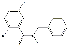 N-benzyl-5-chloro-2-hydroxy-N-methylbenzamide Struktur