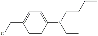 N-butyl-4-(chloromethyl)-N-ethylaniline Struktur