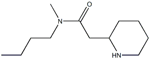 N-butyl-N-methyl-2-(piperidin-2-yl)acetamide Struktur