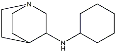 N-cyclohexyl-1-azabicyclo[2.2.2]octan-3-amine Struktur