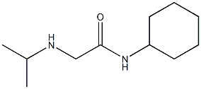 N-cyclohexyl-2-(propan-2-ylamino)acetamide Struktur