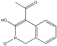 1-(3-hydroxy-2-oxido-4-isoquinolinyl)ethanone Struktur