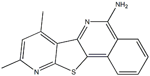 7,9-dimethylpyrido[3',2':4,5]thieno[3,2-c]isoquinolin-5-amine Struktur