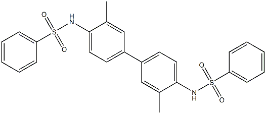 N-{3,3'-dimethyl-4'-[(phenylsulfonyl)amino][1,1'-biphenyl]-4-yl}benzenesulfonamide Struktur