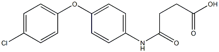 4-[4-(4-chlorophenoxy)anilino]-4-oxobutanoic acid Struktur