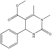 methyl 1,6-dimethyl-2-oxo-4-phenyl-1,2,3,4-tetrahydro-5-pyrimidinecarboxylate Struktur