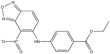 ethyl 4-({4-nitro-2,1,3-benzoxadiazol-5-yl}amino)benzoate Struktur