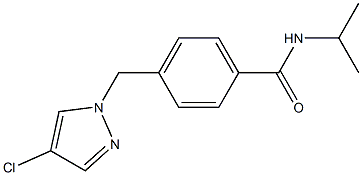 4-[(4-chloro-1H-pyrazol-1-yl)methyl]-N-isopropylbenzamide Struktur