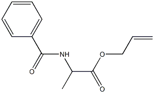 allyl 2-(benzoylamino)propanoate Struktur