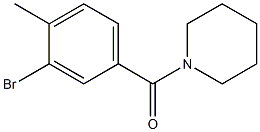 (3-bromo-4-methylphenyl)(1-piperidinyl)methanone Struktur