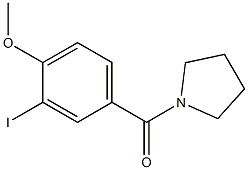 (3-iodo-4-methoxyphenyl)(1-pyrrolidinyl)methanone Struktur