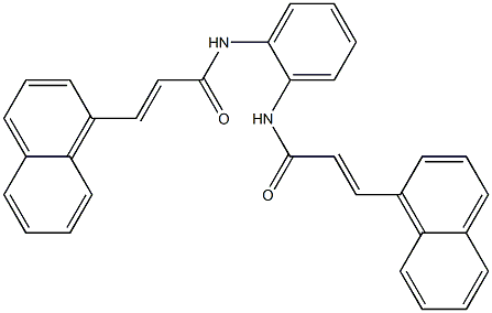 (E)-3-(1-naphthyl)-N-(2-{[(E)-3-(1-naphthyl)-2-propenoyl]amino}phenyl)-2-propenamide Struktur