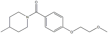 [4-(2-methoxyethoxy)phenyl](4-methyl-1-piperidinyl)methanone Struktur