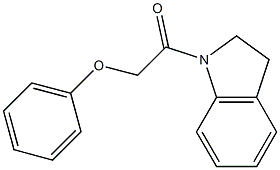 1-(2,3-dihydro-1H-indol-1-yl)-2-phenoxy-1-ethanone Struktur