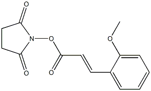 1-{[(E)-3-(2-methoxyphenyl)-2-propenoyl]oxy}-2,5-pyrrolidinedione Struktur