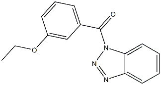 1H-1,2,3-benzotriazol-1-yl(3-ethoxyphenyl)methanone Struktur