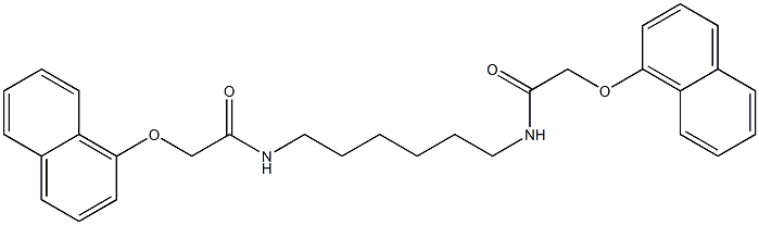 2-(1-naphthyloxy)-N-(6-{[2-(1-naphthyloxy)acetyl]amino}hexyl)acetamide Struktur