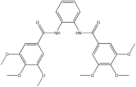 3,4,5-trimethoxy-N-{2-[(3,4,5-trimethoxybenzoyl)amino]phenyl}benzamide Struktur