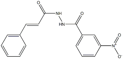 3-nitro-N'-[(E)-3-phenyl-2-propenoyl]benzohydrazide Struktur