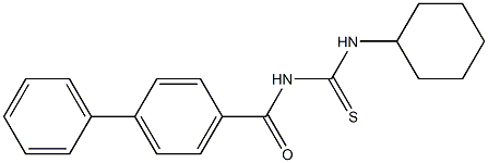 N-([1,1'-biphenyl]-4-ylcarbonyl)-N'-cyclohexylthiourea Struktur