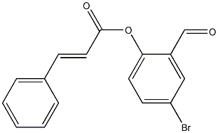 4-bromo-2-formylphenyl (E)-3-phenyl-2-propenoate Struktur