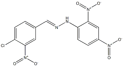 4-chloro-3-nitrobenzaldehyde N-(2,4-dinitrophenyl)hydrazone Struktur