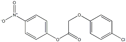 4-nitrophenyl 2-(4-chlorophenoxy)acetate Struktur